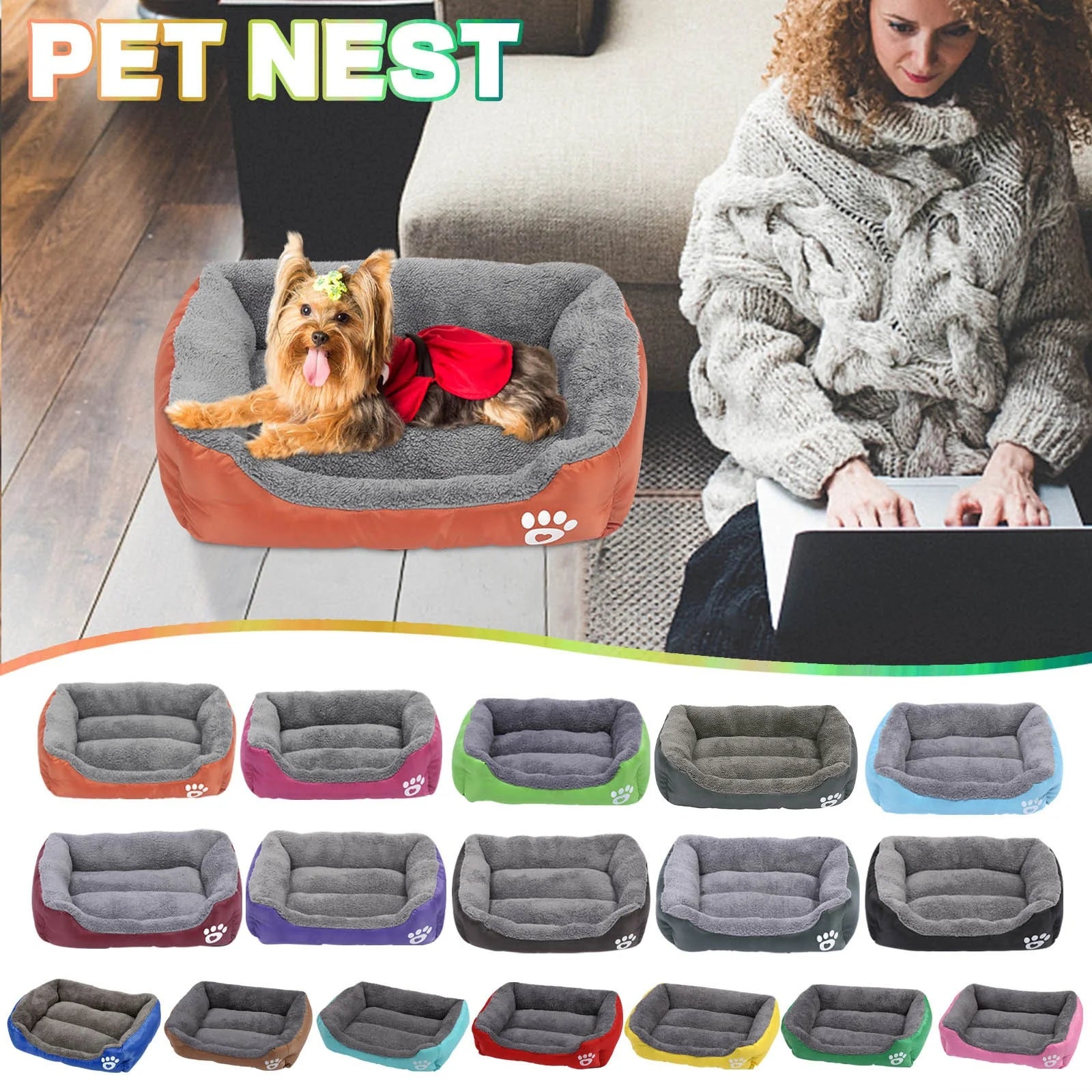 Dog Bed Medium Size Dog Pet Winter Warm Pet Bed Pet Supplies and Dog Sleeping Bed