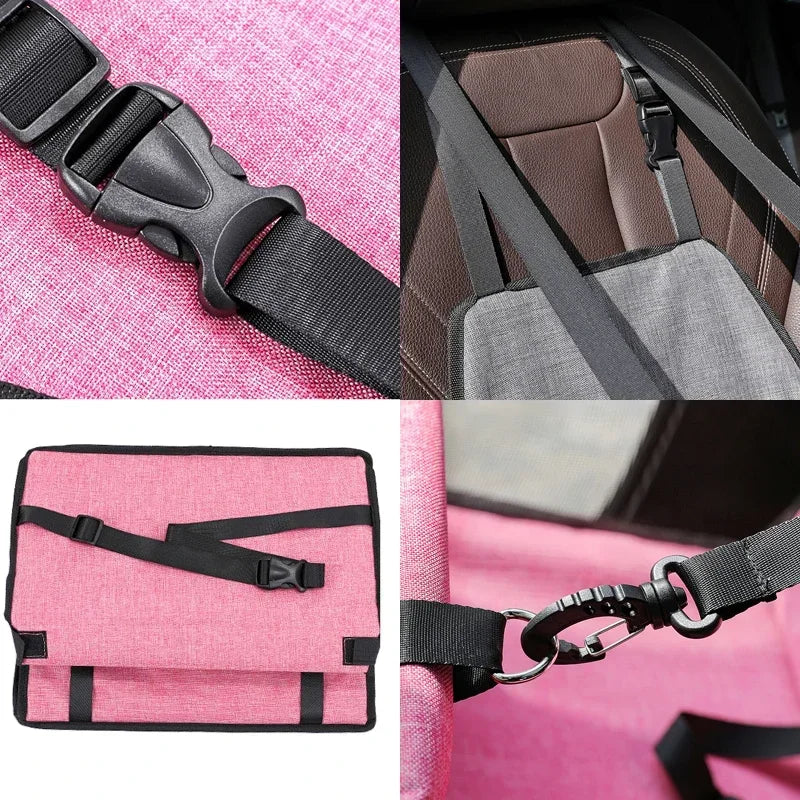 5 Color Double Thick Waterproof Travel Accessories Mesh Hanging Bag Folding Pet Supplies Dog Mat Blanket Safety Pet Car Seat Bag