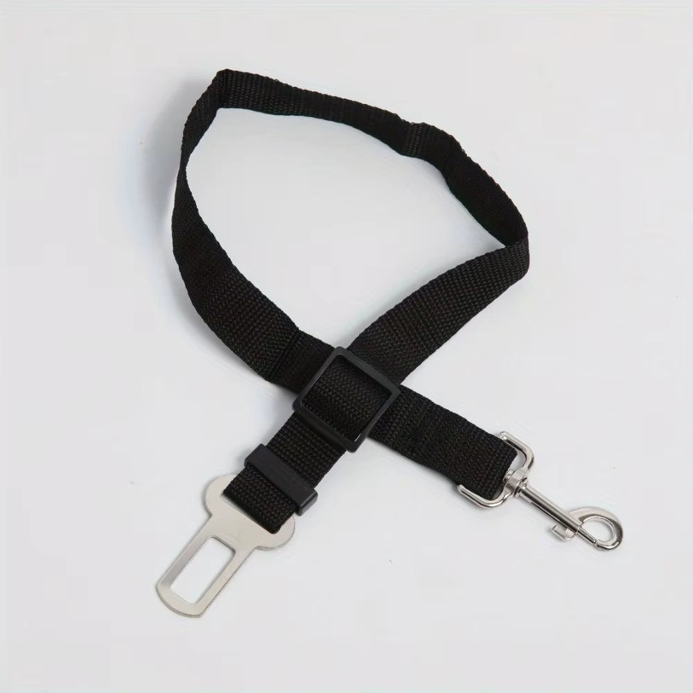 Pet Car Safety Harness: Adjustable Dog Seat Belt for Small to Large Breeds - Nylon Material